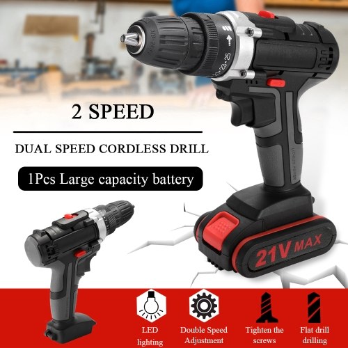 36V Multifunctional Electric Impact Cordless Drill High-power Lithium Battery Wireless Rechargeable Hand Drills Home DIY Electric Power Tools 
