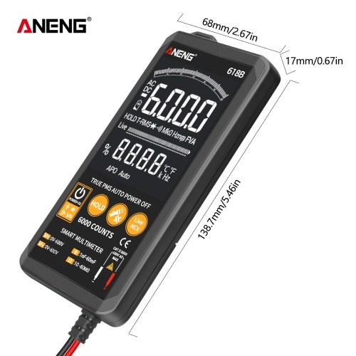 

ANENG Digital Autoranging Multimeter with Audible Continuity True RMS Backlit