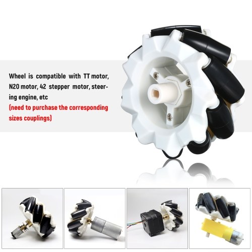 

4WD Smart Car Chassis DIY Kit Omni-mobile Dual Layer Platform with 4 Omni-directional Wheels Solid Robotic Platform Transparent Chassis DIY Set