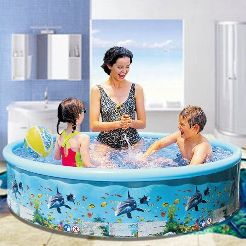 

Kids Inflatable Swimming Pool Foldable Casual Household PVC Air Inflation Pools 155*30cm