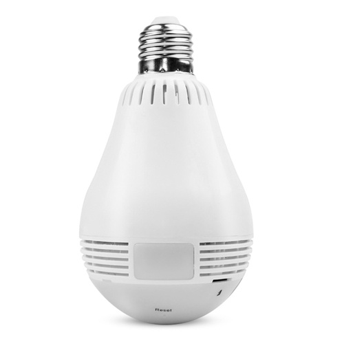 Cordless Smart Home Bulb Camera 360 Degree Panoramic Remote Monitor 2 Million Dual Light Sources