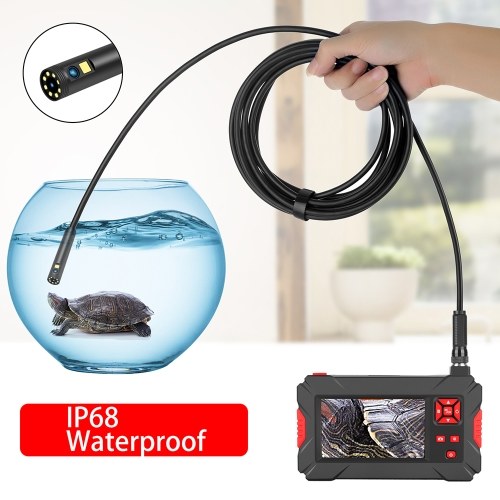 

4.3 Inches LCD Screen 1080P High Definition IP68 Handheld Endoscope Industrial Home Endoscopes with 9 LEDs 8mm Camera Diameter 2 Megapixels Magnifier Compatible with Android iOS