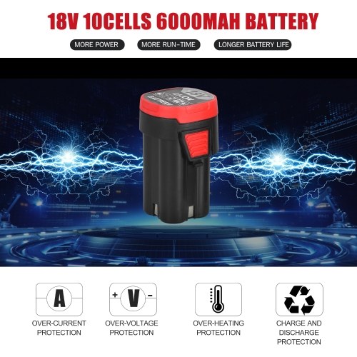 

Cordless Electric Ratchet Wrench 3/8inch 80N.M 240RPM 18V Power Ratchet Wrench Kit with 2 Pack 6.0Ah Lithium-Ion Battery and a Fast Charger 6pcs Metric Socket