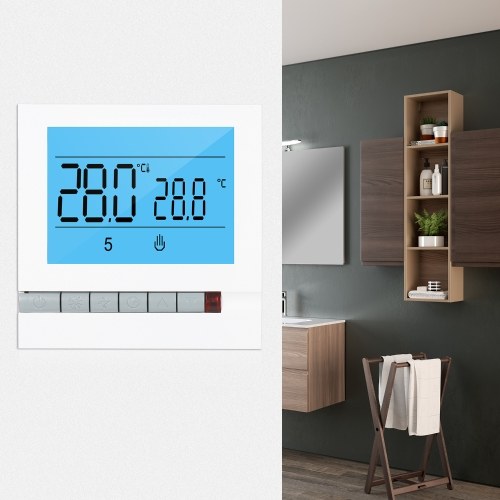 

Programmable Smart Thermostat for Electric Heating Large LCD Screen with Backlight Electric Foor Heating Temprature Controller