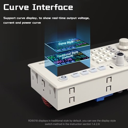RD6018 18A Constant-Voltage and Constant-Current Direct-current Power-Supply Module Keypad PC Software Wifi Phone App Control with Firmware Update Function 