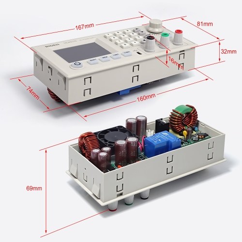 RD6018 18A Constant-Voltage and Constant-Current Direct-current Power-Supply Module Keypad PC Software Wifi Phone App Control with Firmware Update Function 