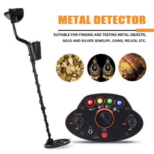 

MD-5010 Portable Metal Detector Fast Detection High Accurancy Sensitivity Metal Detecting Tool 4 Colors LED Lights for Kids and Adults