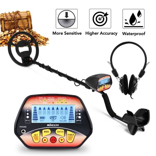 KKMOON MD-3028KK 10 Inch Waterproof Search Coil LED Screen Handheld Portable Metal Detector