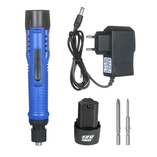 Chave de fenda elétrica 2 pacote recarregável 1500mAh 12V mini ferramenta elétrica sem fio 6 modos ajustáveis Ferramenta de chave de fenda recarregável sem fio com bits de 5 mm para pequenos eletrodomésticos laptop