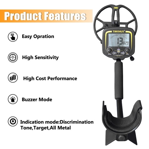 

TIANXUN TX-850 Metal Detector with12 Inch Butterfly Search Coil Handheld Metal Detector Easy Installation High Sensitivity High Accuracy Metal Detecting Tool Jewelry Treasure Underground Gold Metal Finder Pinpointer for Adults and Kids