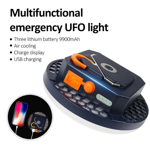 

Outdoor Portable LED Camping Light USB Rechargeable Bright Lantern Emergency Lamp Street Stall Lighting