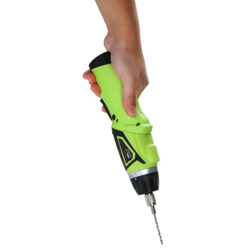 

6.0N.m Cordless Electric Screwdriver 2PCS Rechargeable 1500mAh Li-ion 7 Torque Setting 2 Position Handle with LED Light with 6 Accessories 1/4in Quick Release Chuck