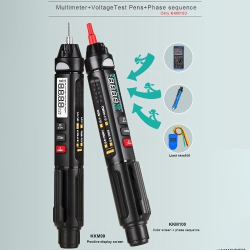 3 In 1 Intelligent Multimeter (Multimeter+Voltage Test Pen +Phase-sequence Meter) Multimeter AC/Direct Current Voltage Measurement Multifunction Utility Tool 