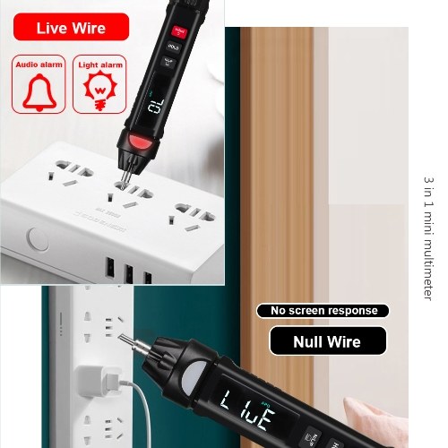 3 In 1 Intelligent Multimeter (Multimeter+Voltage Test Pen +Phase-sequence Meter) Multimeter AC/Direct Current Voltage Measurement Multifunction Utility Tool 