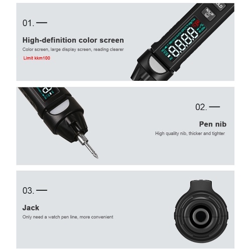3 In 1 Intelligent Multimeter (Multimeter+Voltage Test Pen +Phase-sequence Meter) Multimeter AC/Direct Current Voltage Measurement Multifunction Utility Tool 