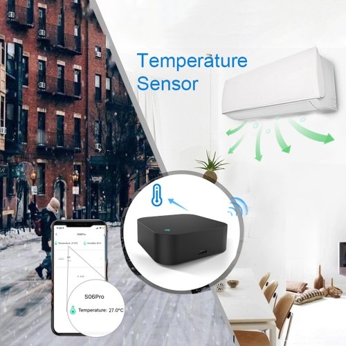 

S06Pro Tuya WiFi Инфракрасные лучи Датчики температуры и влажности дистанционного управления