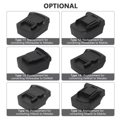 

KKmoon 18V Battery Converter Replacement for Converting Milwaukee to Makita 18V-20V Lithium Battery Converter Accessory for Power Tools