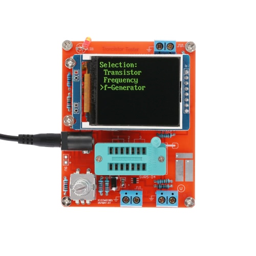 LCD multifuncional GM328 transistor Tester diodo de capacidad ESR frecuencia del metro del voltaje PWM de onda cuadrada del generador de señal