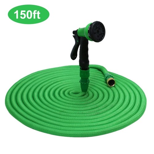 

KKmoon Garden Hose Stretchy Hose Expandable Water Hose Flexible Expanding Hose Lawn Watering Hose with Spray Nozzle 150ft