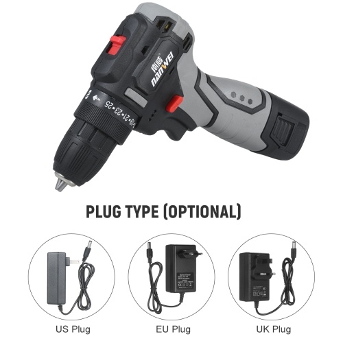 

Brushless Lithium Electric Drill Two-speed Rechargeable Drill Household Electric Hand Drill Portable Drill