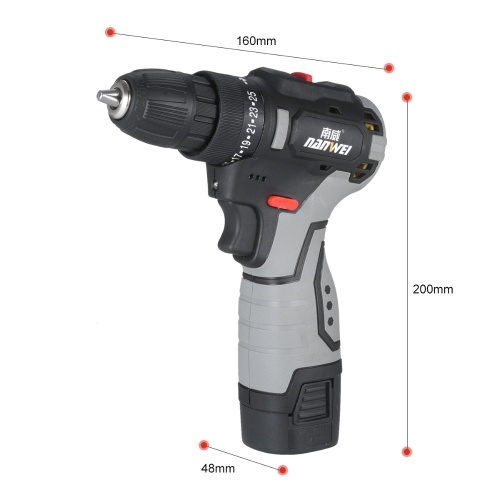 

Brushless Lithium Electric Drill Two-speed Rechargeable Drill Household Electric Hand Drill Portable Drill