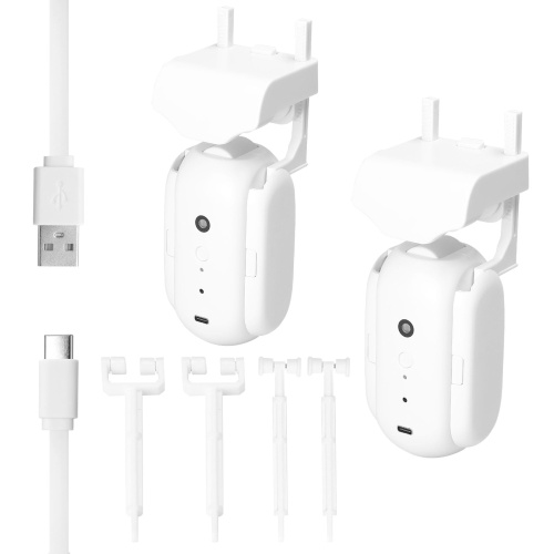 2pcs Tuya Smart Curtain Motor BT Voice Control Switch Electric Curtain Robot APP Control Timer Setup Compatible with Alexa Google Home for Roman Rod