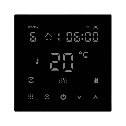 

Tuya Wifi HY607 Digital Display Intelligent Temperature Controller Multifunctional Electric Floor Heating Boiler Thermostat Compatible with Amazon Alexa and Google Home