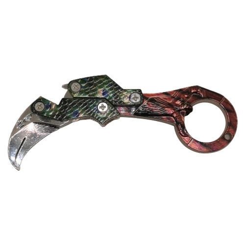Training Cutter No Edge Folding Tool Box Opener Golden Dragon With Claws Bottle Opener Accessories Key Chain
