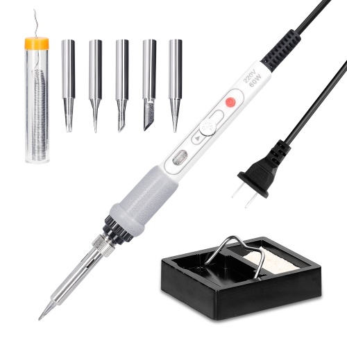 

60W Portable Handheld Professional Electric Soldering Iron Pen Type 200~450℃ Temperature Adjustable Electric Iron with Switch Button Home Household DIY Utility Tool