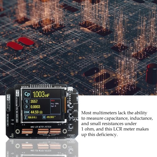

Portable Digital Inductance Capacitance Resistance Meter DIY Kit STM32F303 Microcontroller Automatic Ranging USB Data Transfer Firmware Upgrade