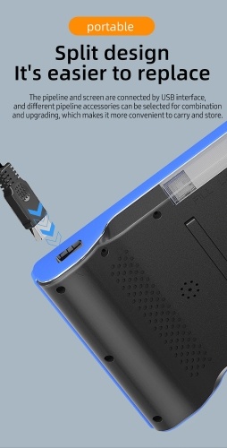 Dual Camera Endoscope with 7-inch IPS Color Screen Borescope with 6 LED Lights 1080P Photos Videos Snake Camera IP67 Waterproof 2 Million Pixels Inspection Camera with TF Card Slot 