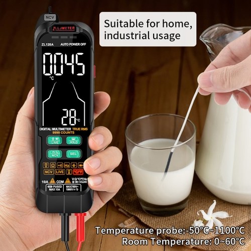 Digital Multimeter Professional Tester Meter Alternating Current Direct Current Voltage Multimetro True RMS Capacitance Temp Detector Multitester 
