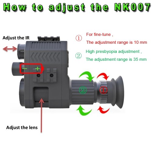 Megaorei Digital Night Vision Scope Monocular 100-200M Travel Infrared Camcorder  Laser IR 