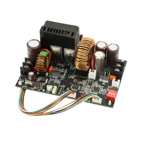 LCD Display CNC Adjustable Direct Current Stabilized Voltage Power Supplys Base Plate Constant Voltage and Constant Current 20A 1200W Step-down Module Base Plate 