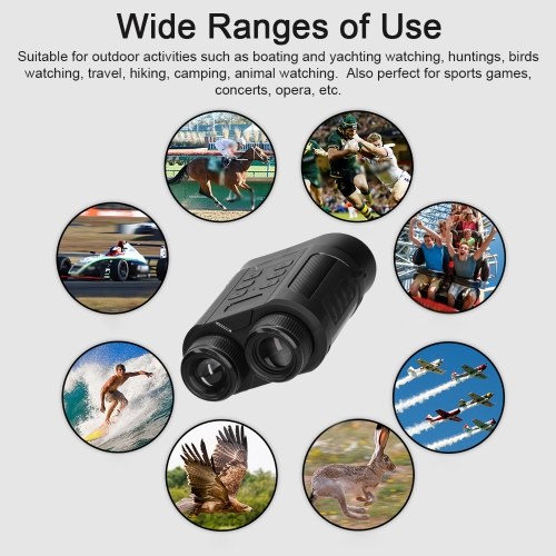 

Infrared Night Vision 8X Digital Zoom 2.0inch IPS Display for Outdoor Camping Observation Night Huntings Fishing Boating (without memory card)