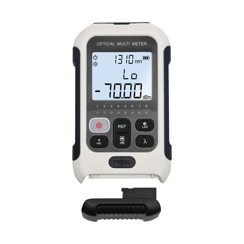 Portable 3 in 1 Optical Power Meter High Accurancy Network Tester Digital Display Optical Fiber Tester with LED Light (Type B -50 to 26dBm) 