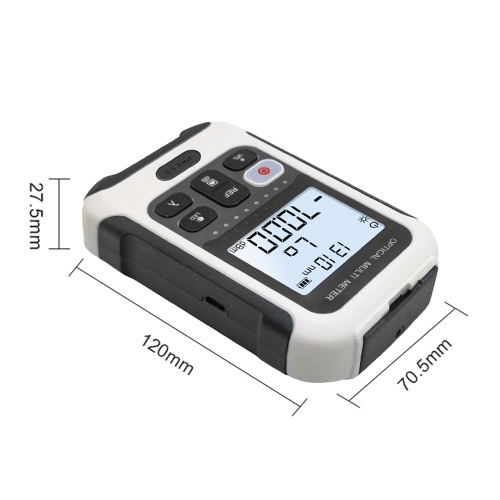 Portable 3 in 1 Optical Power Meter High Accurancy Network Tester Digital Display Optical Fiber Tester with LED Light (Type B -50 to 26dBm) 