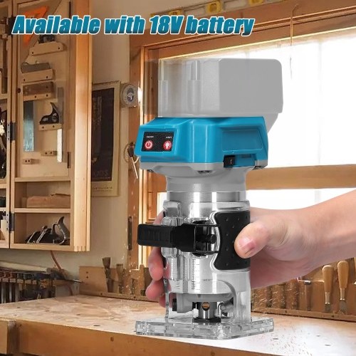 Speed Adjustable Multifunctional Woodworking Electric Trimming Machine Electromechanical Wood Milling Engraving Slotting Machine Brushless Wood Router