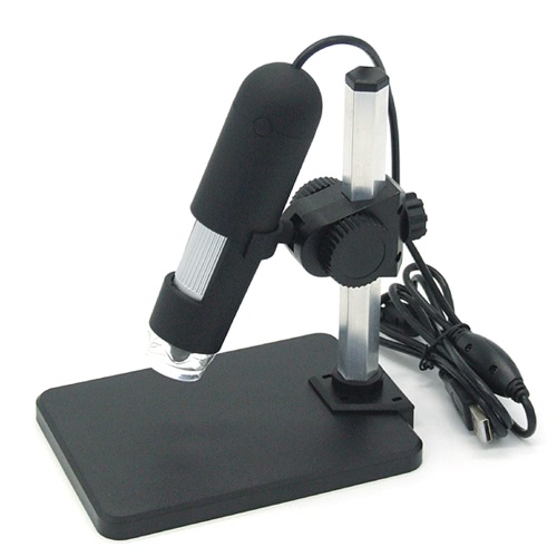 Grossissement au microscope numérique à haute définition 1-50X / 1000X Magnifier Outil de grossissement USB HD 2.0MP Vidéo Built-in 8 LED Lights 1003+