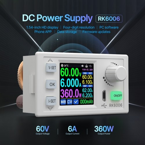 RK6006-BT CNC Direct Current Regulated Power Supplies Constant-voltage Constant-current Maintenance Experimental Power Supplying Device 