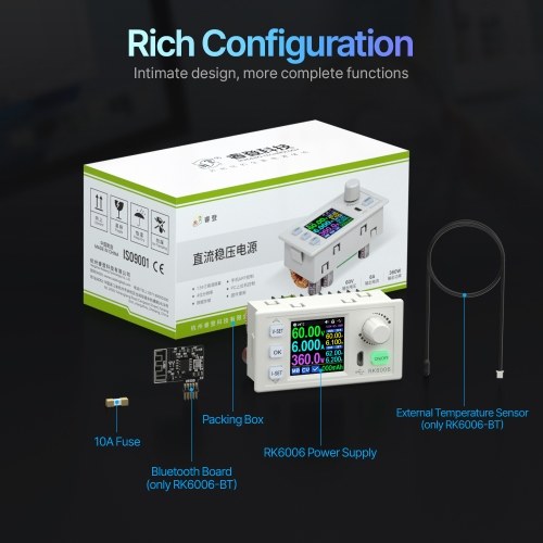RK6006-BT CNC Direct Current Regulated Power Supplies Constant-voltage Constant-current Maintenance Experimental Power Supplying Device 