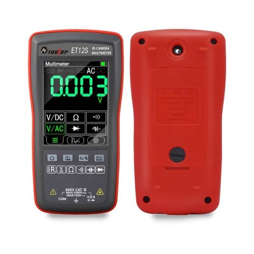 2in1 Digital Thermal Imager Multimeter 2.8inch Color Display 24*32 Thermal Imaging Pixel 6000 Counts Multimeter  ET12S 
