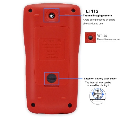 2in1 Digital Thermal Imager Multimeter 2.8inch Color Display 24*32 Thermal Imaging Pixel 6000 Counts Multimeter  ET12S 