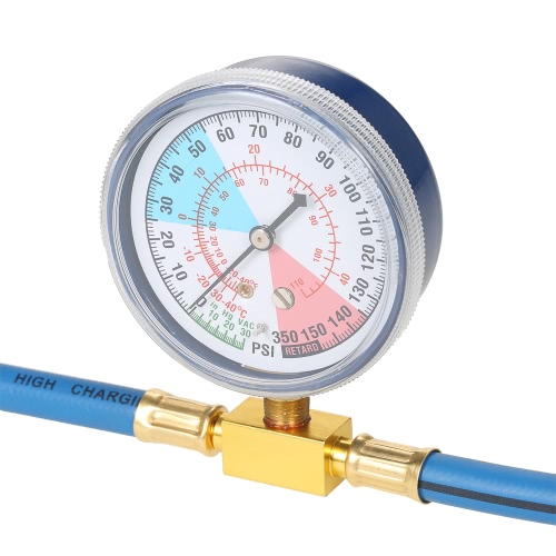 

AC R134A Car Auto Air Conditioning Refrigerant Recharge Measuring Hose Gauge Kit
