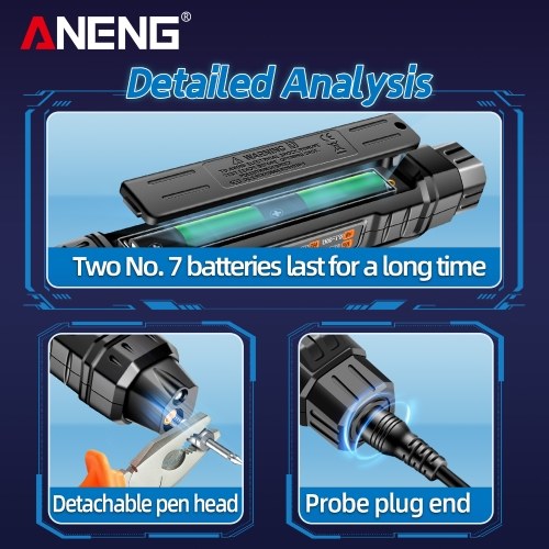 ANENG A3005A/B Digital Intelligent Professional Multimeter Sensor Pen Phase Sequence Tester AC Voltage Meter Non-Contact Voltmeter Electric Tool 