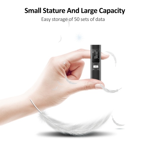 S40 Laser Distance Meter 40M Handheld Rangefinder ±2mm High Precision Digital Mini Distance Measuring Meter Indoor Rechargeable Electronic Space Measurement Device for Length Area Volume with Aluminium alloy Shell, 0.1s Measuring Speed 