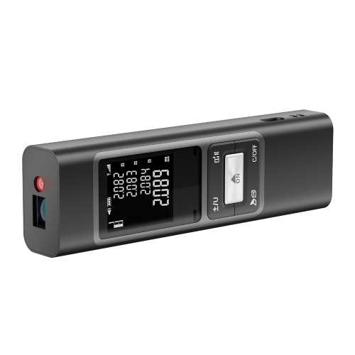 S40 Laser Distance Meter 40M Handheld Rangefinder ±2mm High Precision Digital Mini Distance Measuring Meter Indoor Rechargeable Electronic Space Measurement Device for Length Area Volume with Aluminium alloy Shell, 0.1s Measuring Speed 