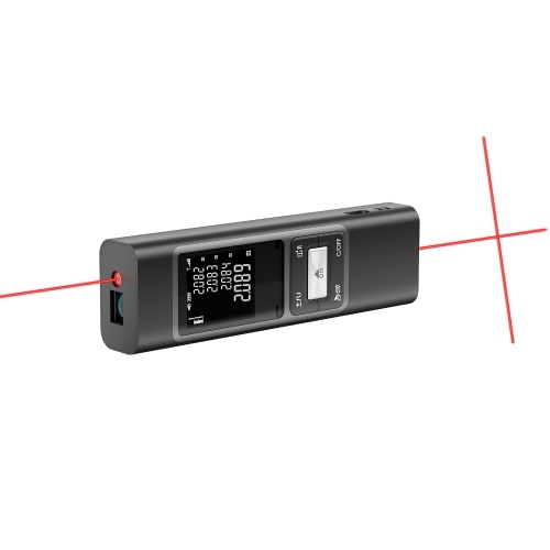 S40 Laser Distance Meter 40M Handheld Rangefinder ±2mm High Precision Digital Mini Distance Measuring Meter Indoor Rechargeable Electronic Space Measurement Device for Length Area Volume with Aluminium alloy Shell, 0.1s Measuring Speed 