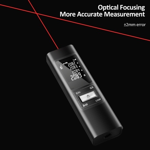 S40 Laser Distance Meter 40M Handheld Rangefinder ±2mm High Precision Digital Mini Distance Measuring Meter Indoor Rechargeable Electronic Space Measurement Device for Length Area Volume with Aluminium alloy Shell, 0.1s Measuring Speed 