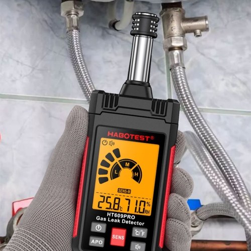 HABOTEST HT609PRO Gas Leak Detector 50-1000PPM Natural Gas Detector 